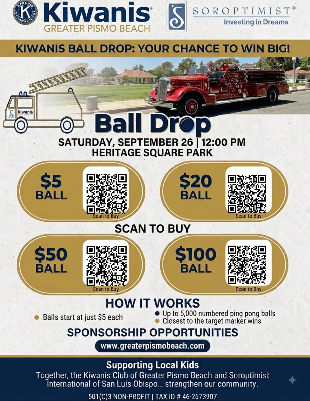 Ball Drop QR codes